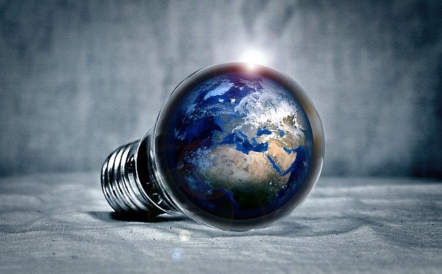 recyklace žárovka Země